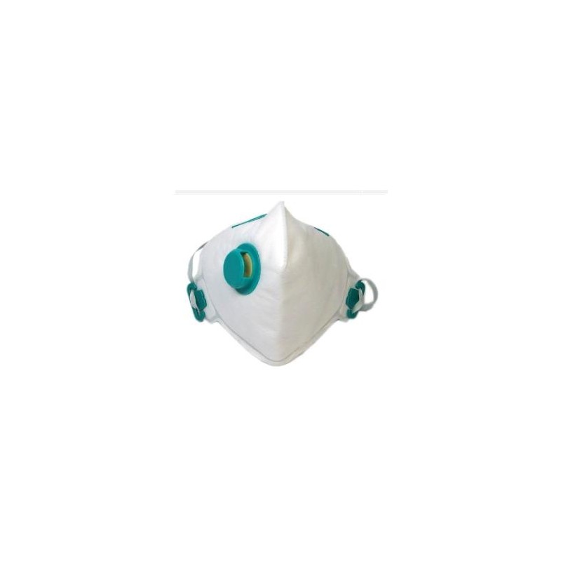 ماسک تنفسی سوپاپ دار سفید مدل FFP2 HY8222: